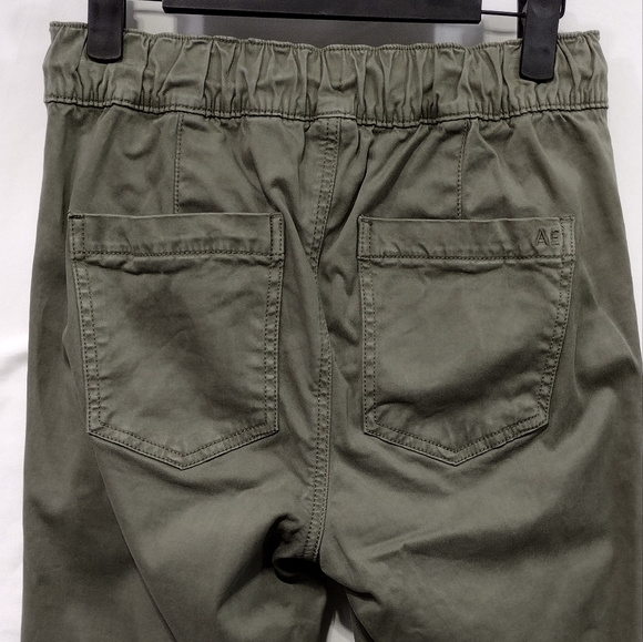 American Eagle Super Stretch Jogger Women's 4 Green High-Waisted Cargo Utility - Picture 8 of 11
